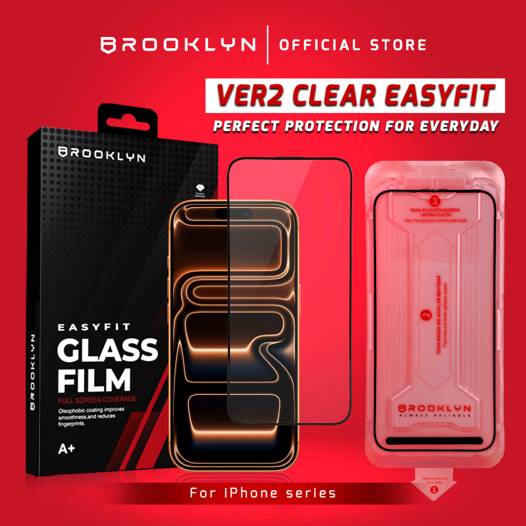 Tempered Glass iPhone 17 / Air / Pro / Max EasyFit Full Cover Protection