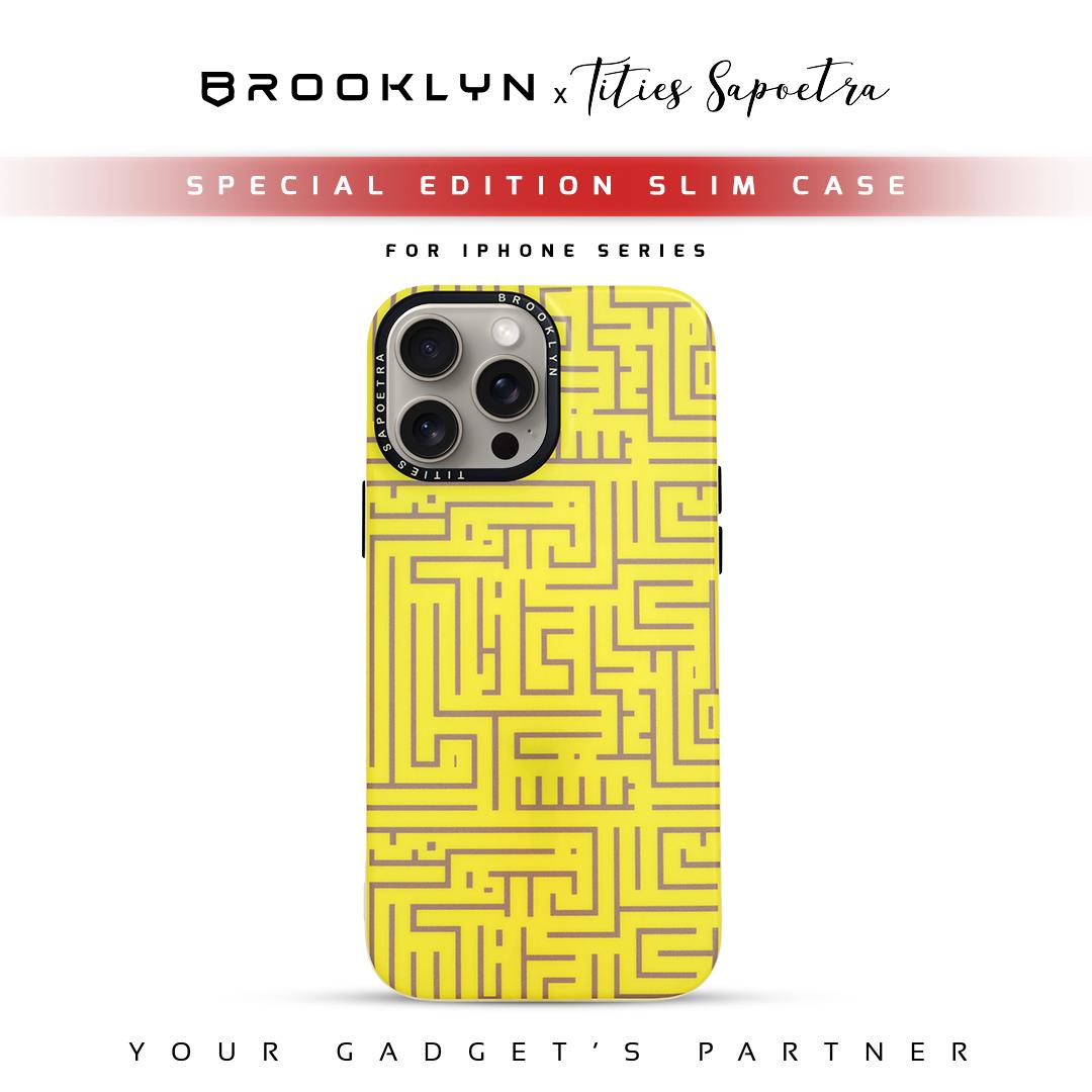 Brooklyn x Tities Sapoetra Yellow Labirin For iPhone 15 / Plus / Pro / Max BK-CA-T11