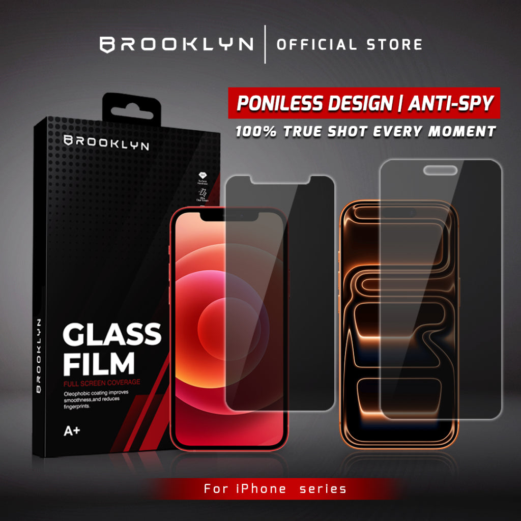 Tempered Glass iPhone 16 / e / Plus / Pro / Pro Max Poniless Privacy Protection