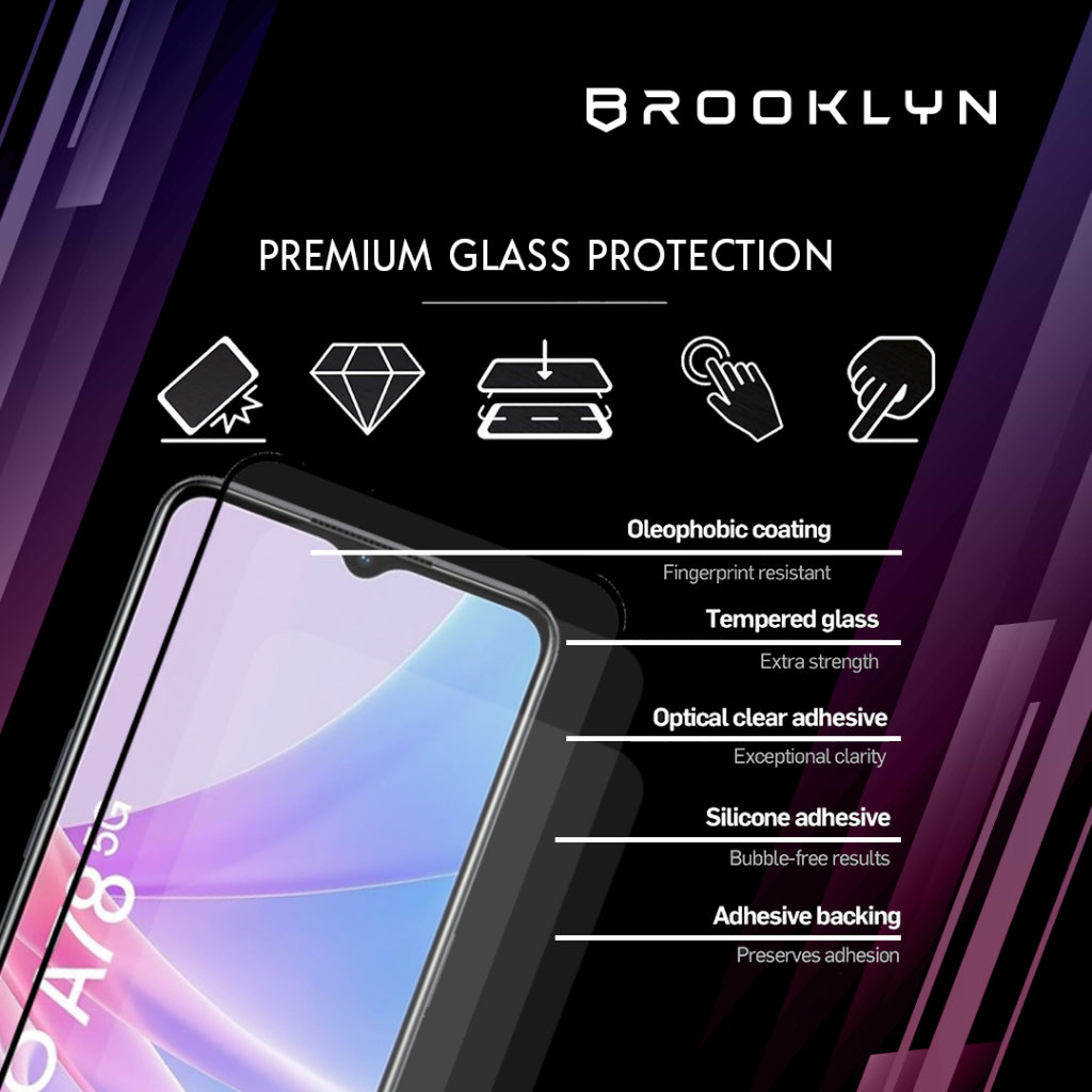 Tempered Glass OPPO A77 / A78 Series Full Cover Protection