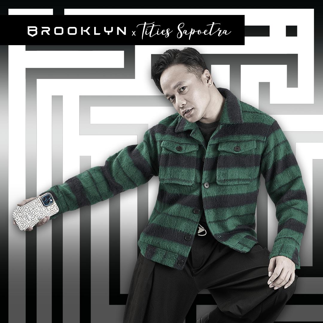 Brooklyn x Tities Sapoetra White Labirin For iPhone 14 / Plus / Pro / Max BK-CA-T2