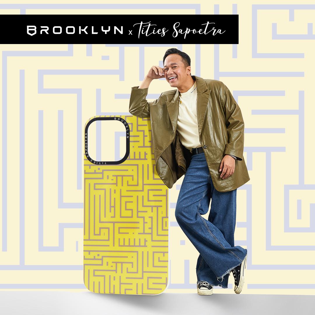 Brooklyn x Tities Sapoetra Yellow Labirin For iPhone 15 / Plus / Pro / Max BK-CA-T11