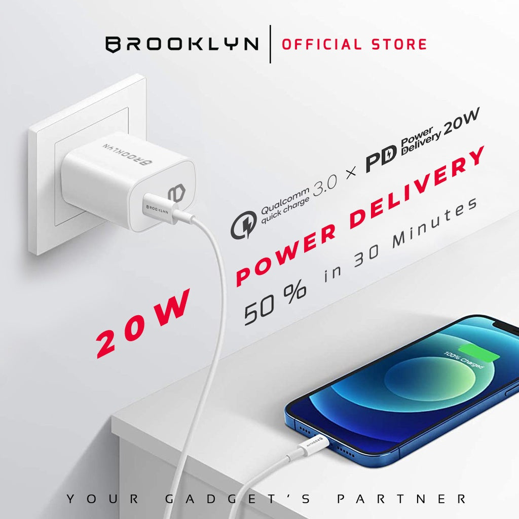 Wall Charger Adapter 1 Port USB C 20W Power Delivery BK-W6