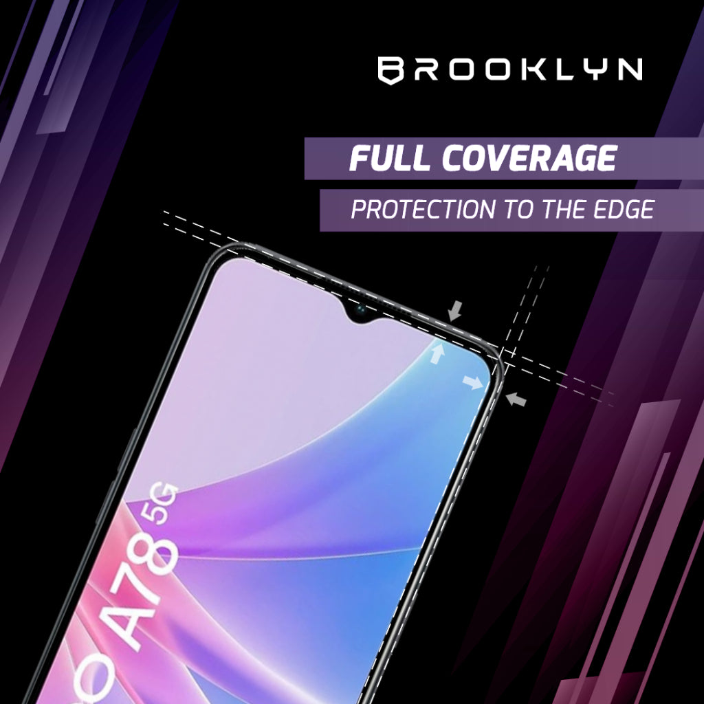 Tempered Glass OPPO A77 / A78 Series Full Cover Protection