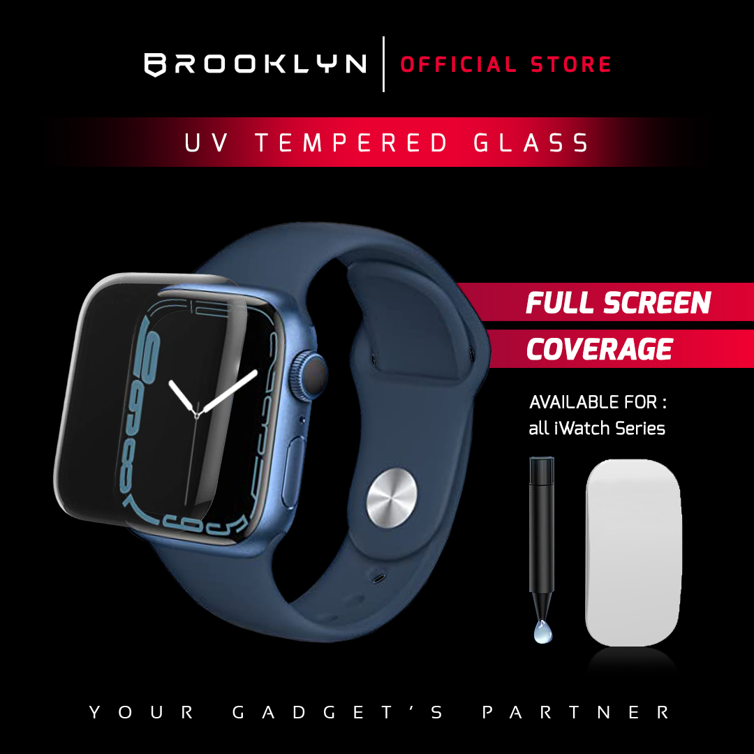 Tempered Glass Apple Watch UV Full Cover Protection