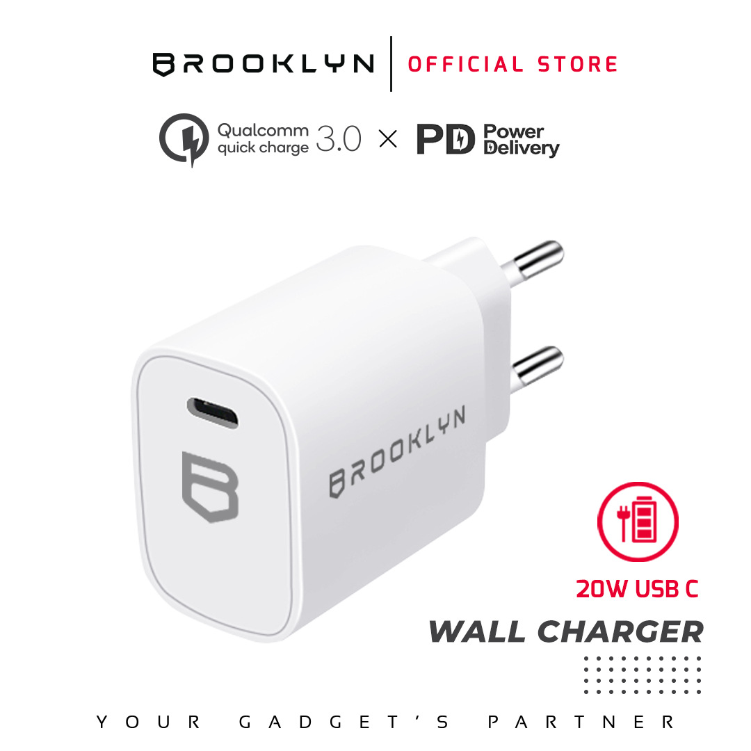Wall Charger Adapter 1 Port USB C 20W Power Delivery BK-W6
