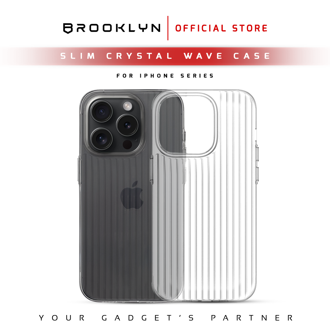 Case iPhone 15 / Plus / Pro / Pro Max Crystal Wave BK-CA8L