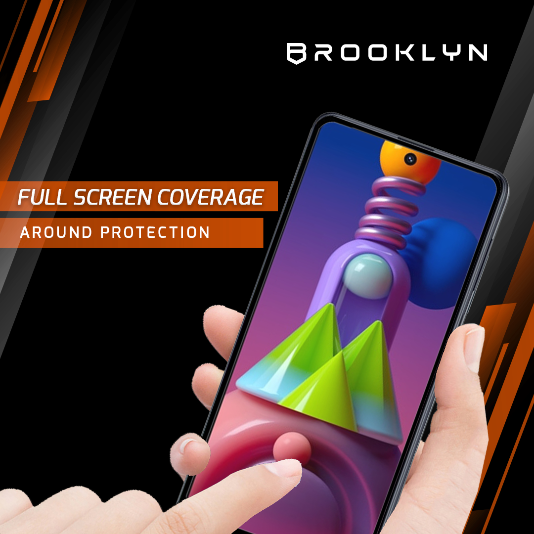 Tempered Glass SAMSUNG M Series Full Cover Protection