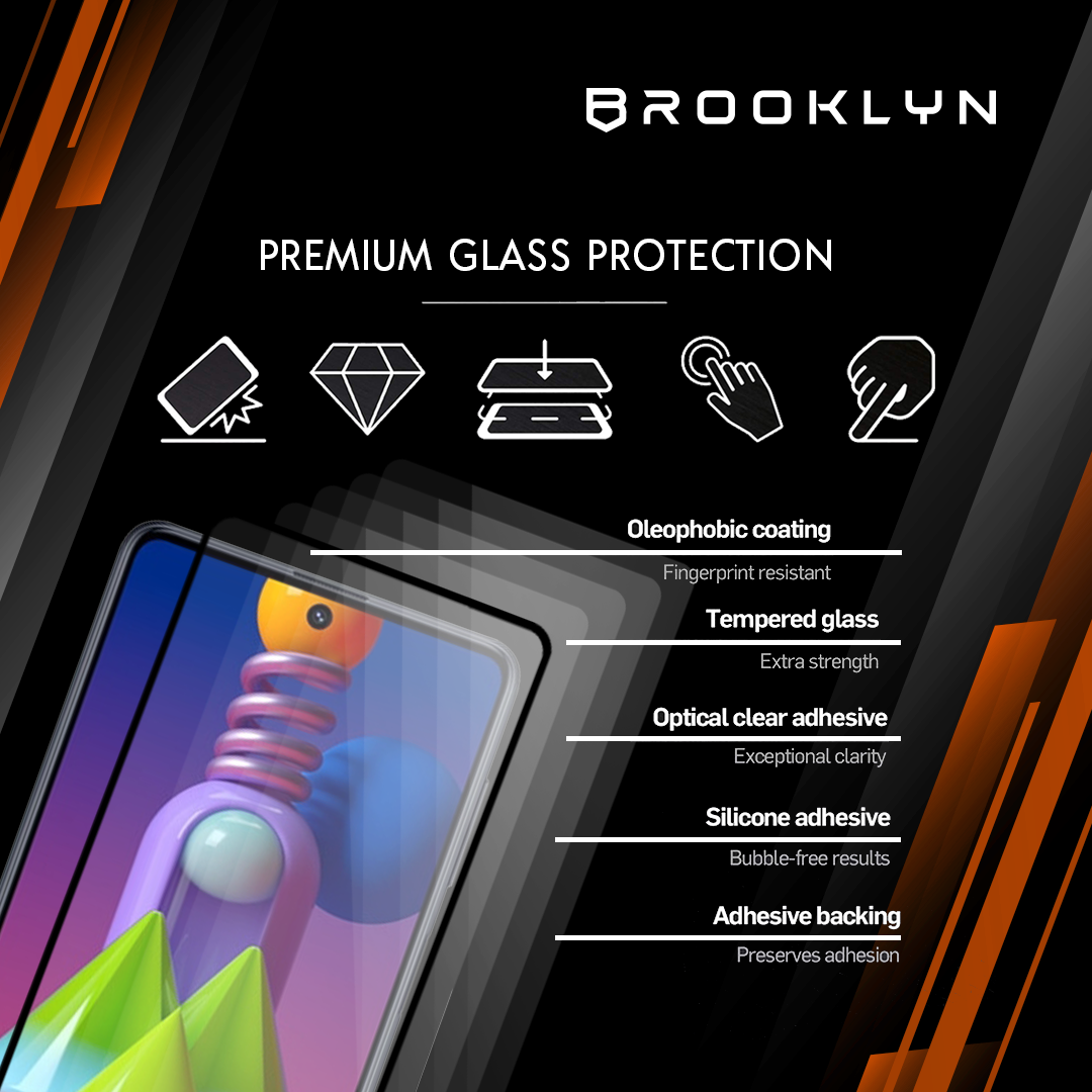 Tempered Glass SAMSUNG M Series Full Cover Protection