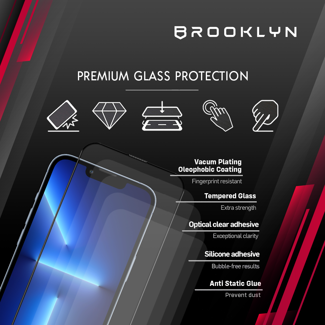 Tempered Glass iPhone 14 / Plus / Pro / Max Easy Fit Full Cover Protection
