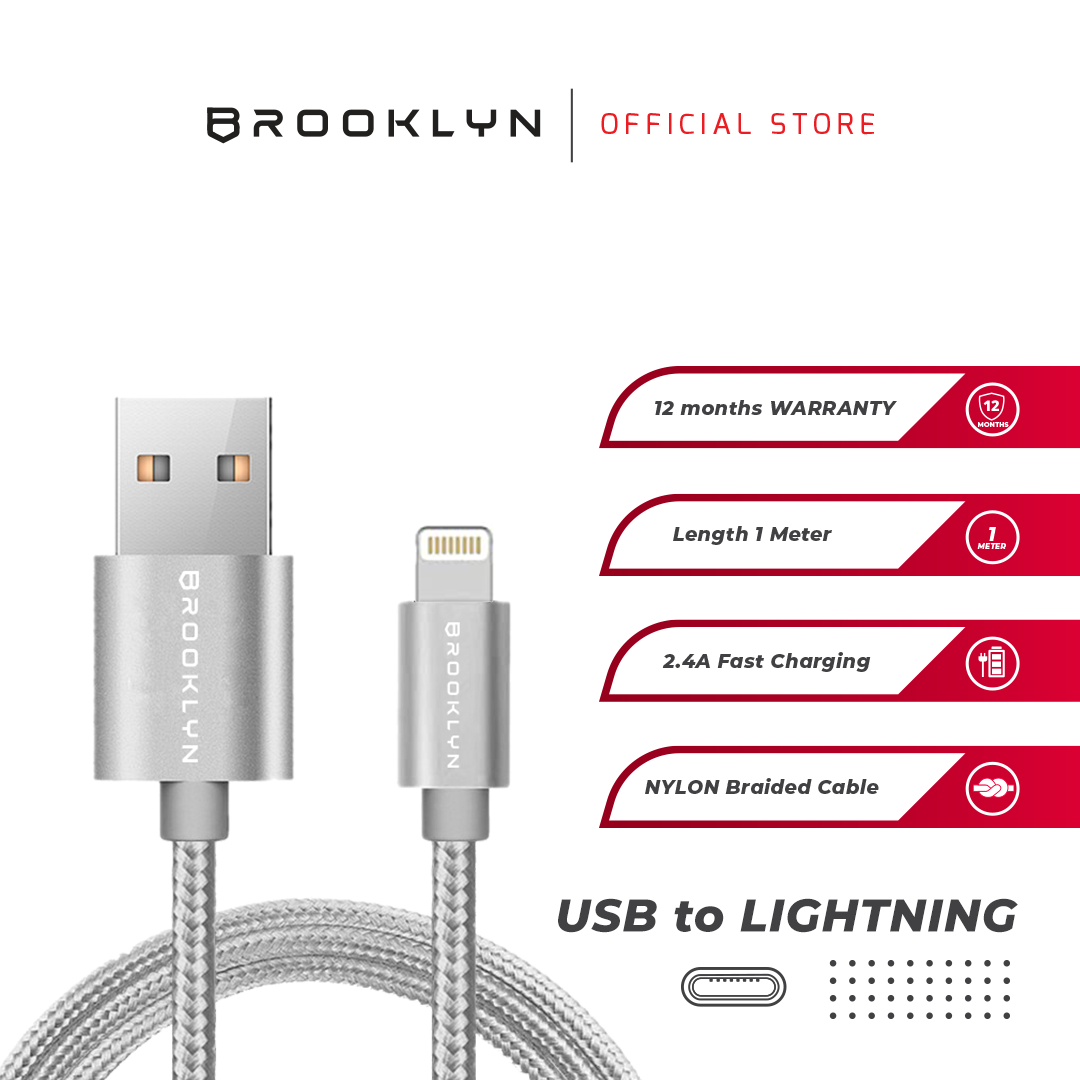 Cable Data USB A to Apple Lightning Fast Charging BC-L1