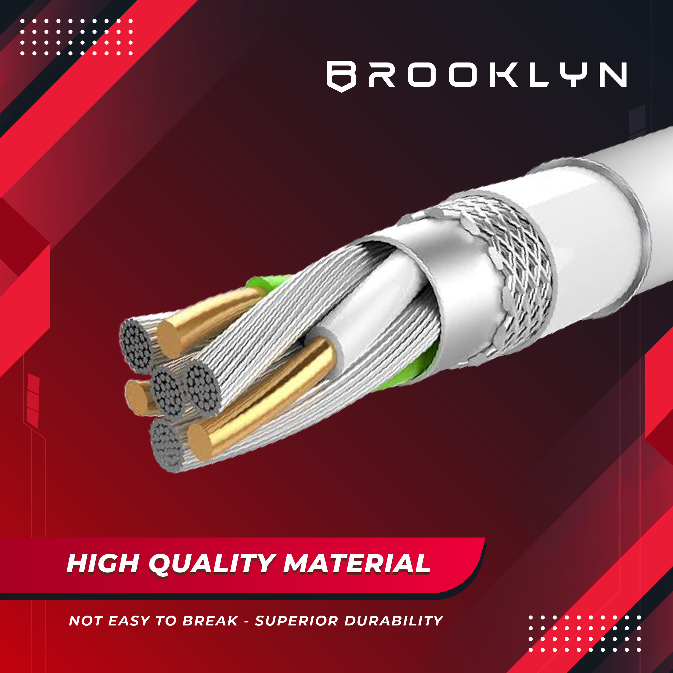 Cable USB C to Apple Lightning Power Delivery Fast Charge BC-L2