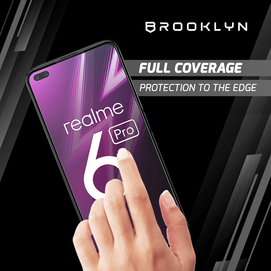 Tempered Glass Realme X2 / 5 / 6 / 8 Series Full Cover Protection