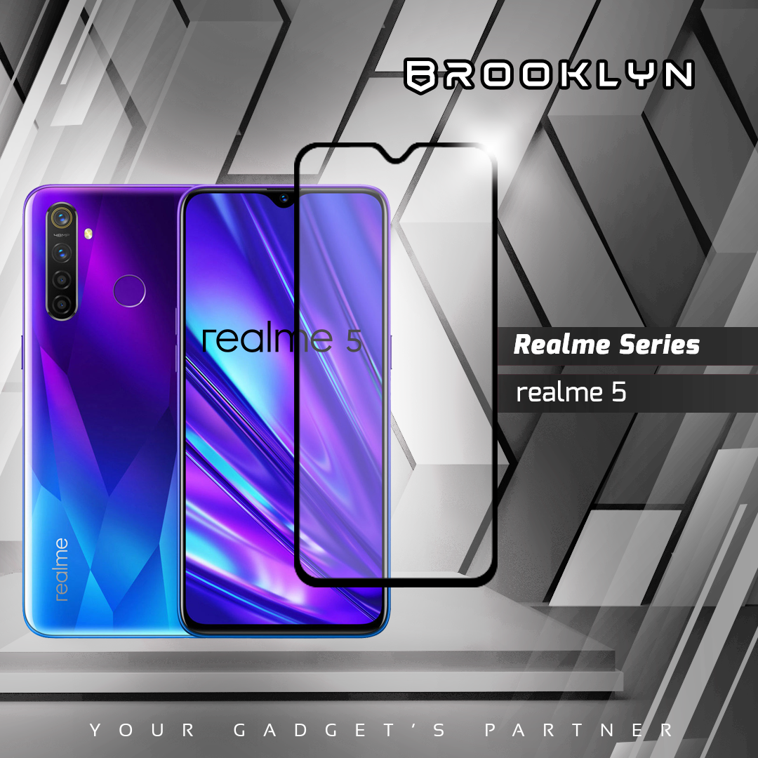 Tempered Glass Realme X2 / 5 / 6 / 8 Series Full Cover Protection