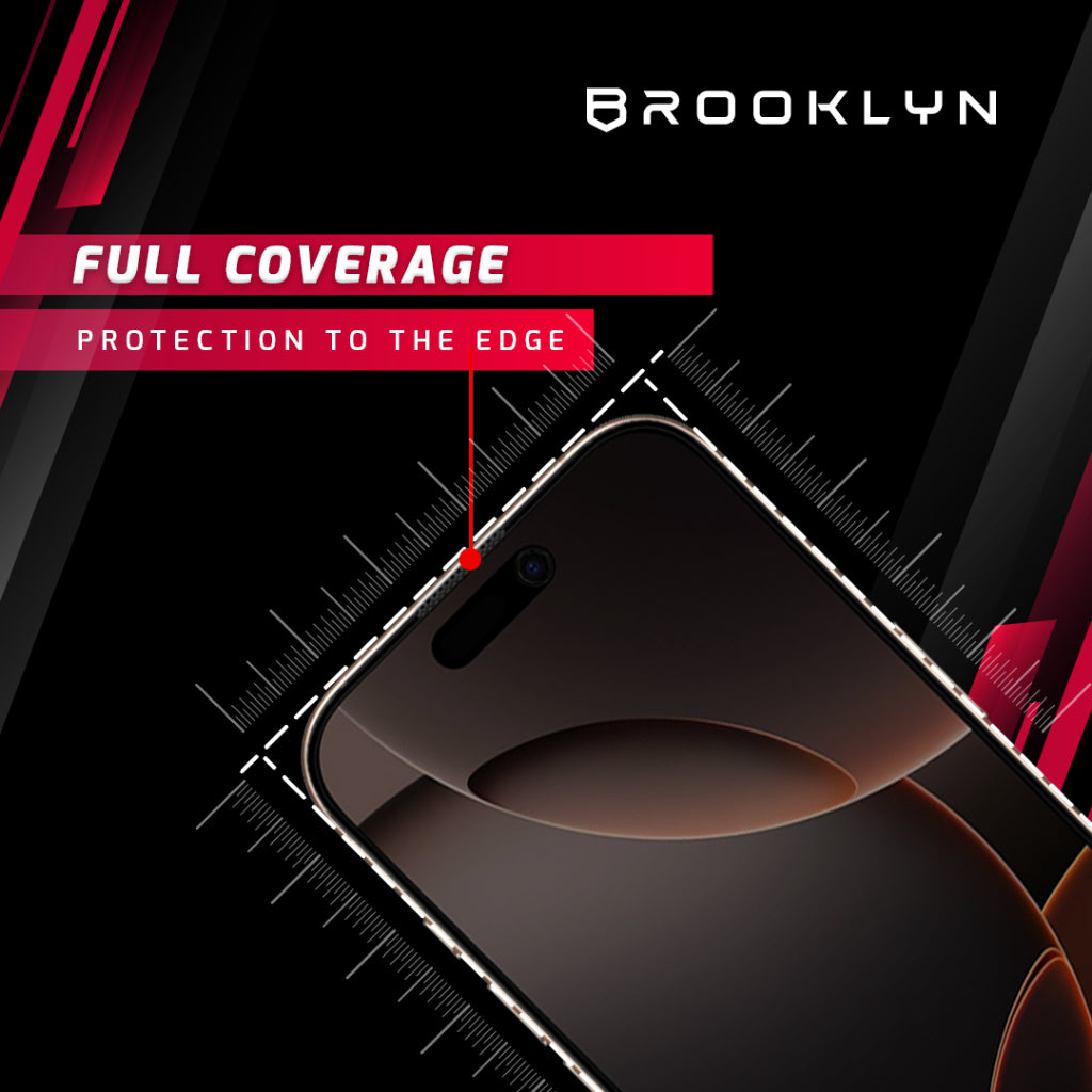 Brooklyn Ponifull Privacy Tempered Glass iPhone 13 / Pro / Pro Max EasyFit