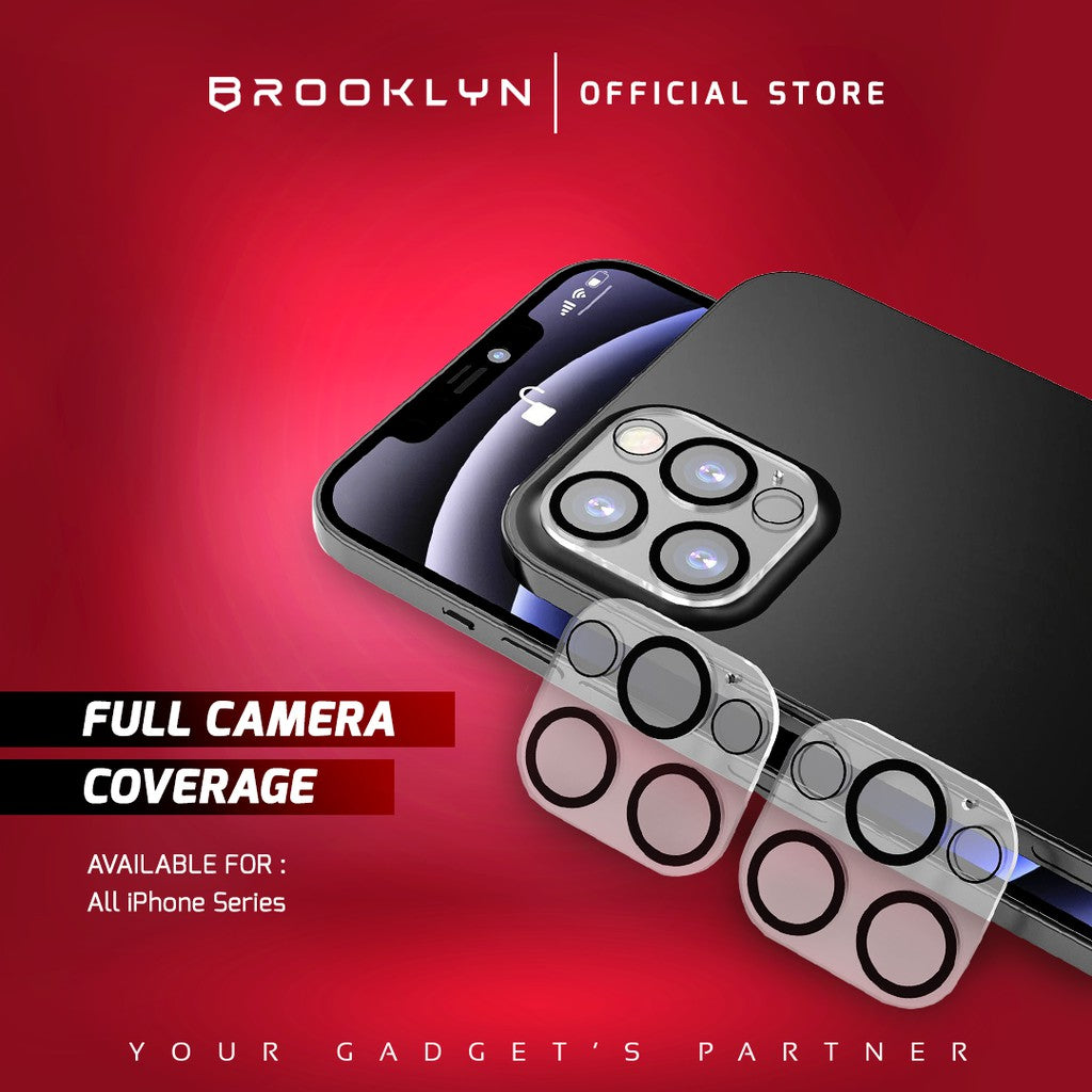 Brooklyn iPhone Camera Tempered Glass Full Cover Around Protection