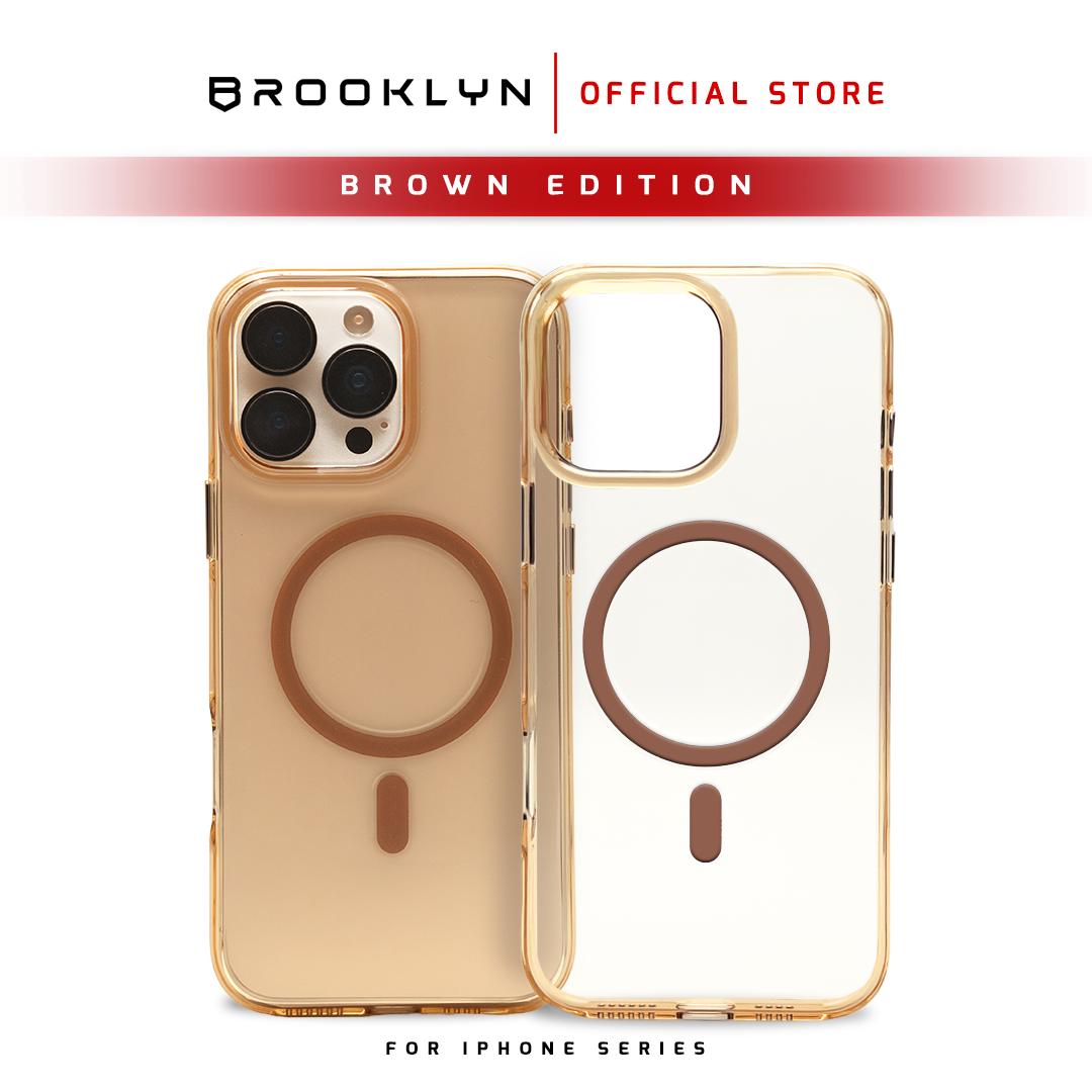 Case iPhone 15 / Plus / Pro / Pro Max Brown Magsafe Case BK-CA25