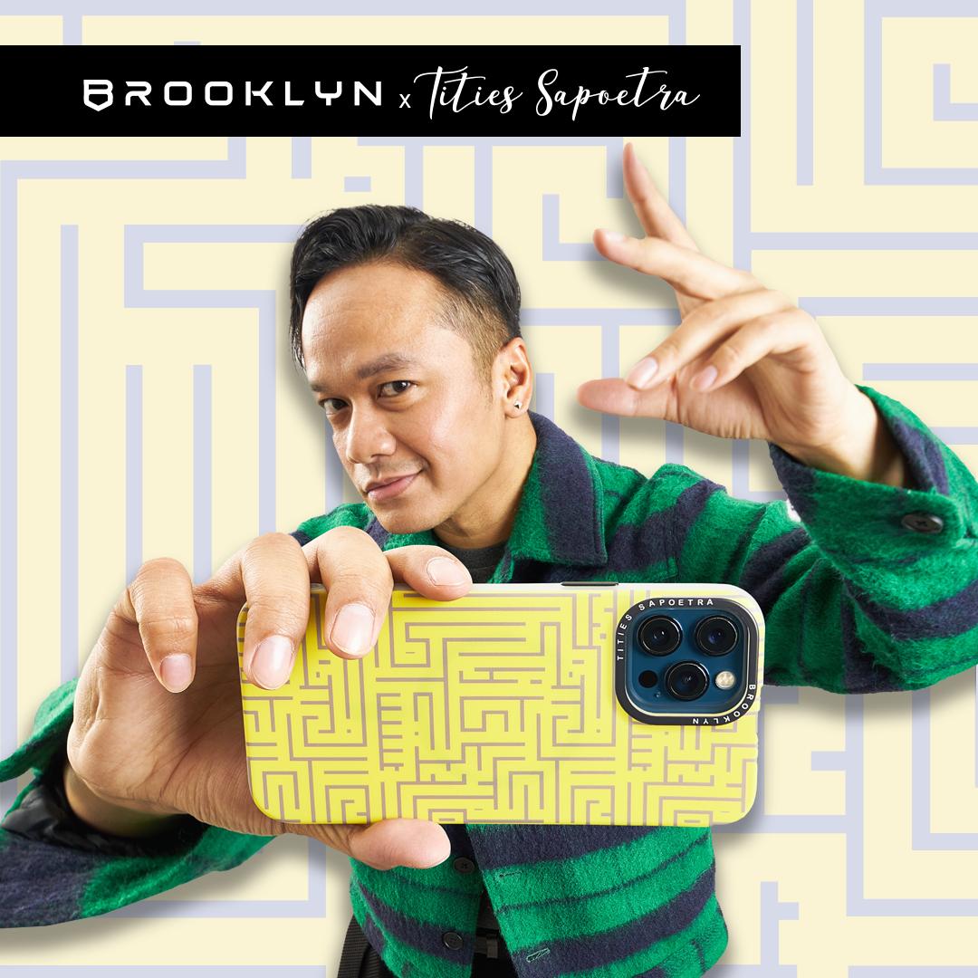 Brooklyn x Tities Sapoetra Yellow Labirin For iPhone 15 / Plus / Pro / Max BK-CA-T11