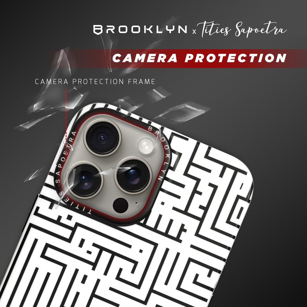 Brooklyn x Tities Sapoetra White Labirin For iPhone 14 / Plus / Pro / Max BK-CA-T2