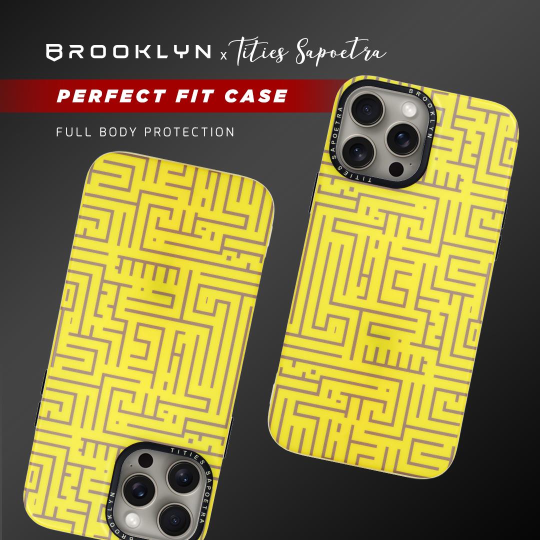 Brooklyn x Tities Sapoetra Yellow Labirin For iPhone 11 / Pro / Max BK-CA-T11