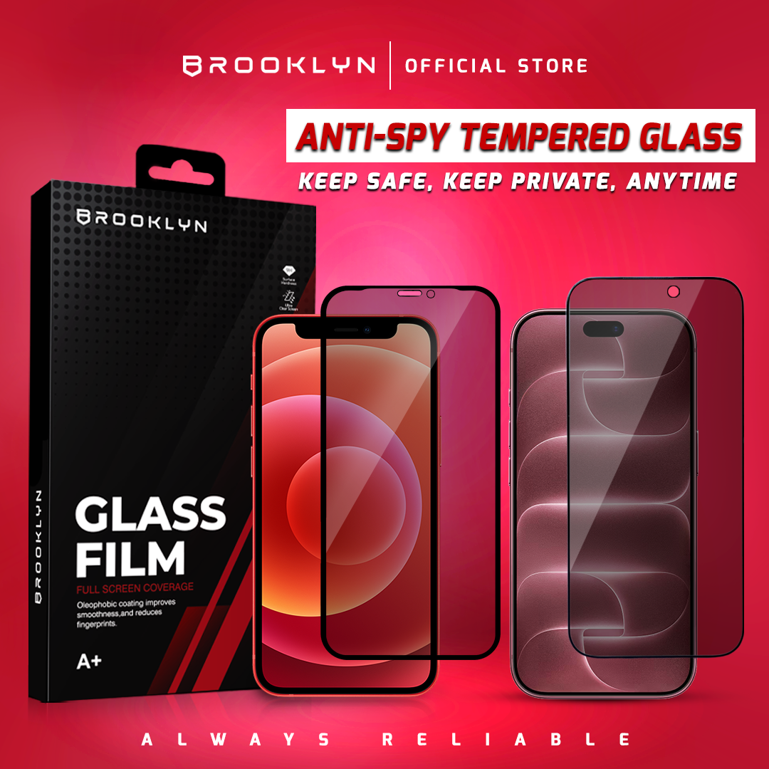 Brooklyn Privacy Tempered Glass For iPhone 15 / Plus / Pro / Max