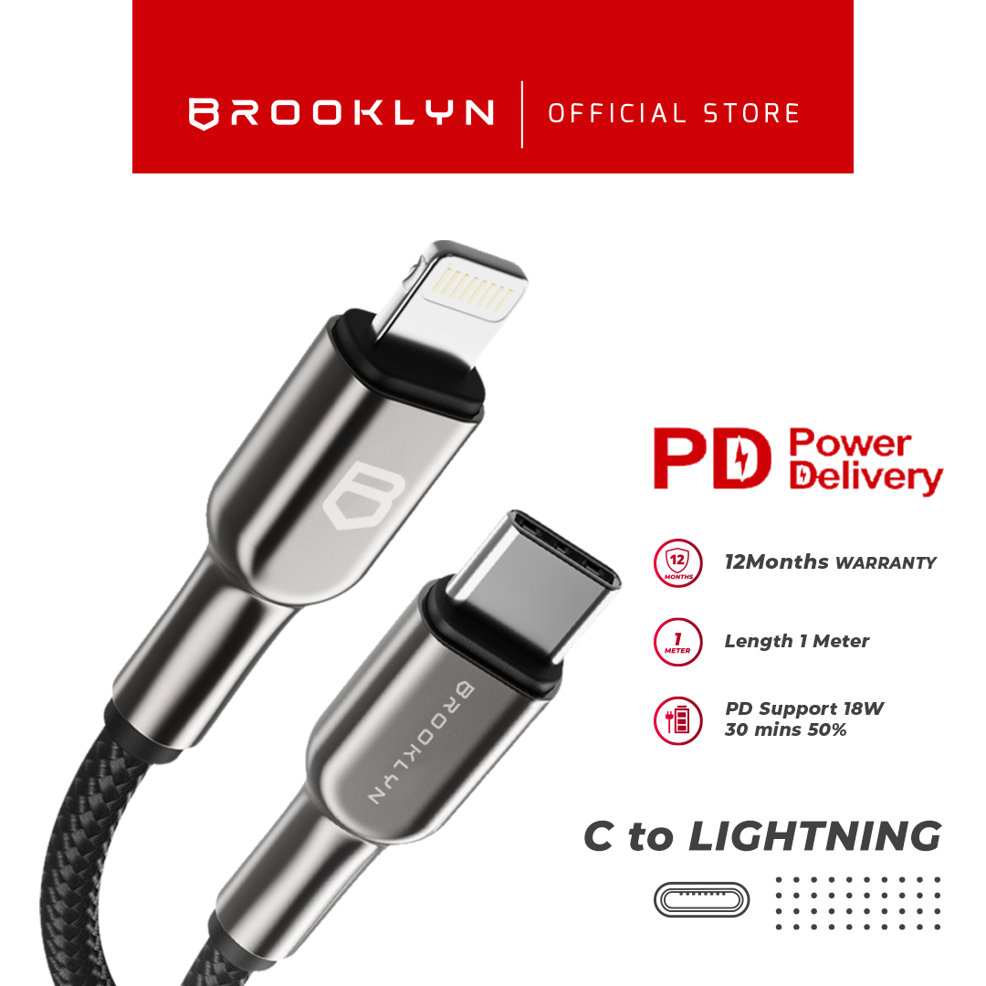 Cable Data USB C to Apple Lightning Power Delivery Fast Charging BK-CL8