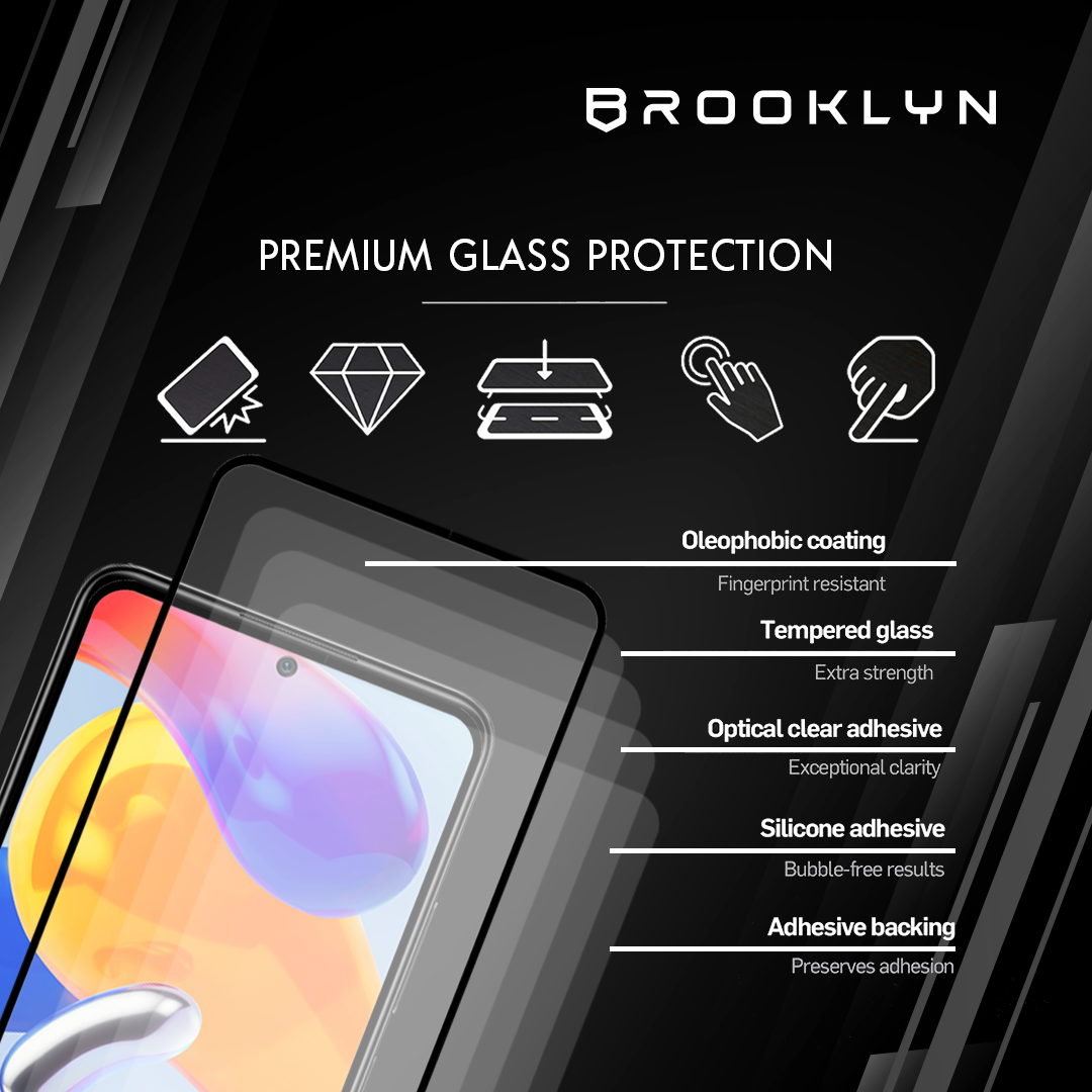 Tempered Glass Xiaomi Redmi Note 8 / 9 / 10 / 11 Series Perlindungan Penutup Penuh