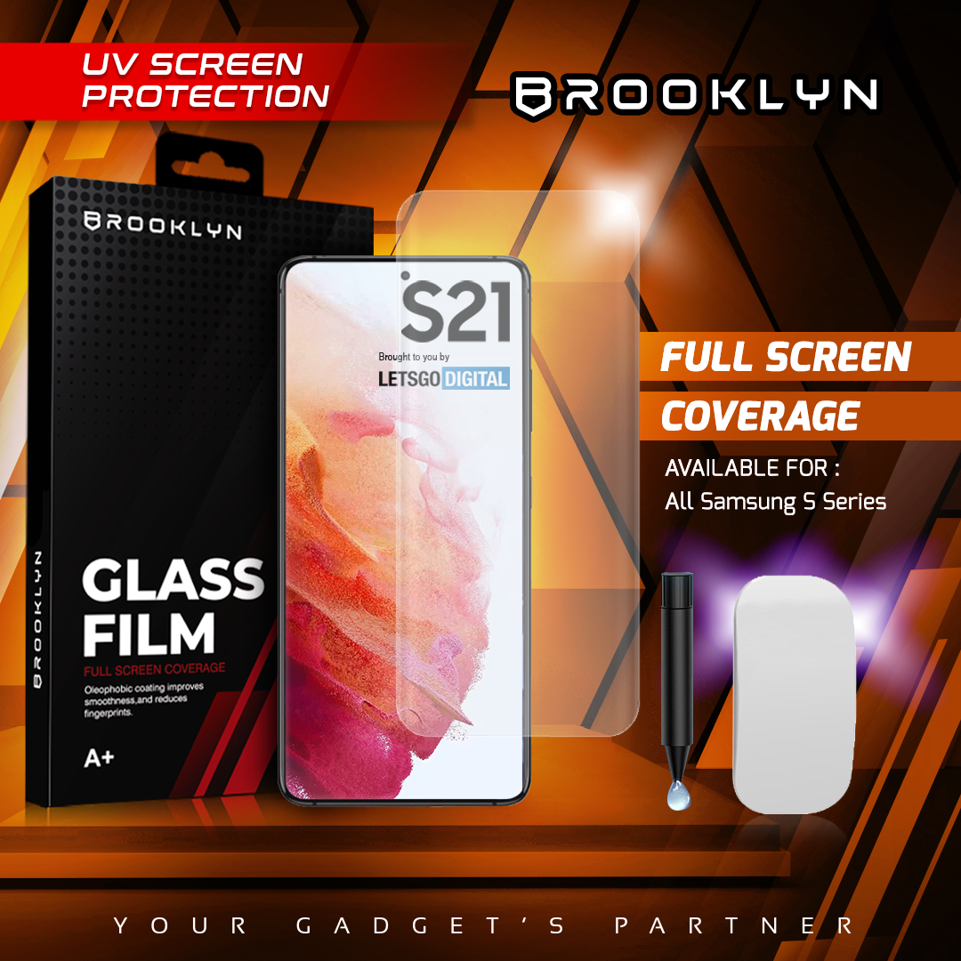 Tempered Glass SAMSUNG S8 - S23 Series UV Full Cover Tempered Glass