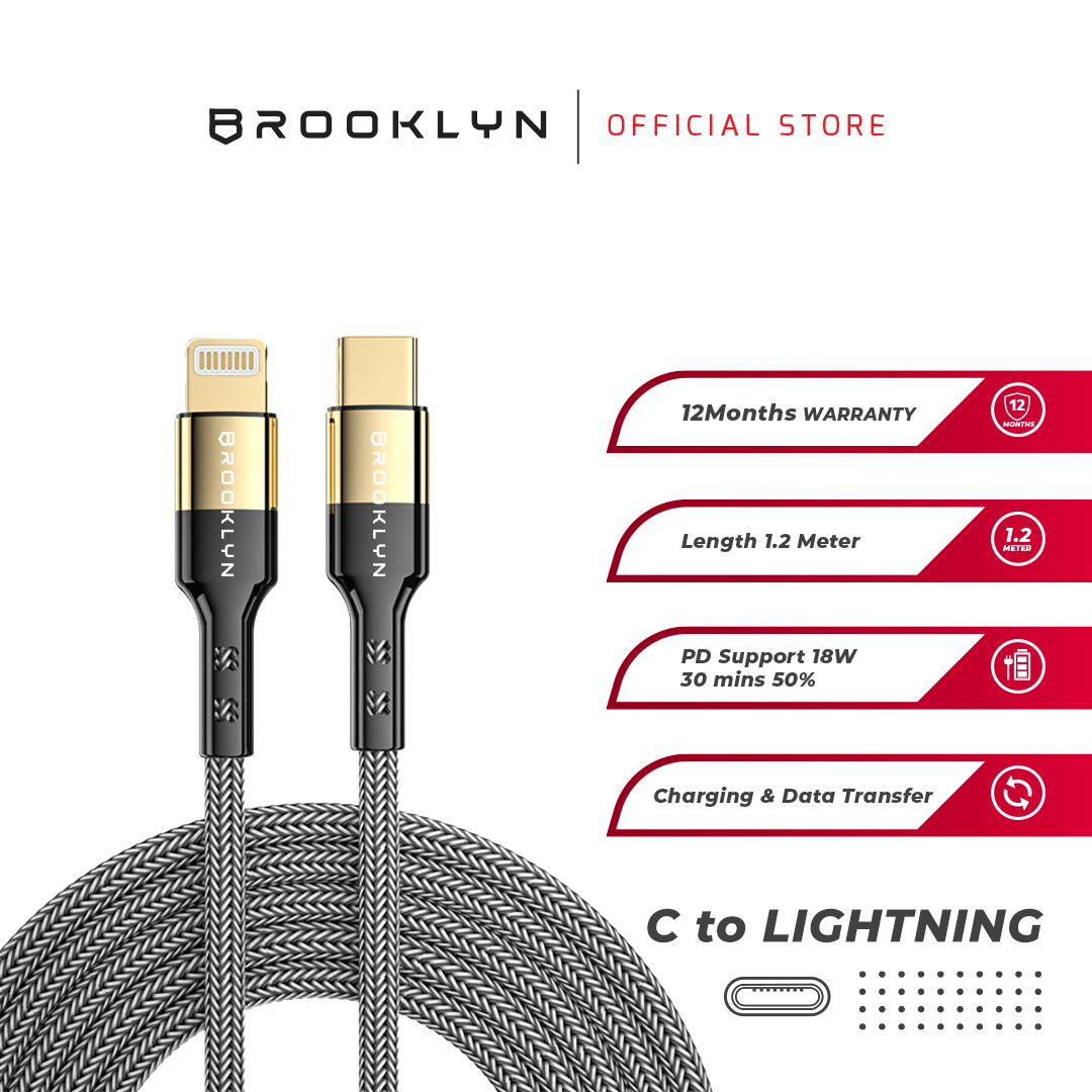 Cable Data USB C to Apple Lightning Power Delivery Fast Charge BC-L2