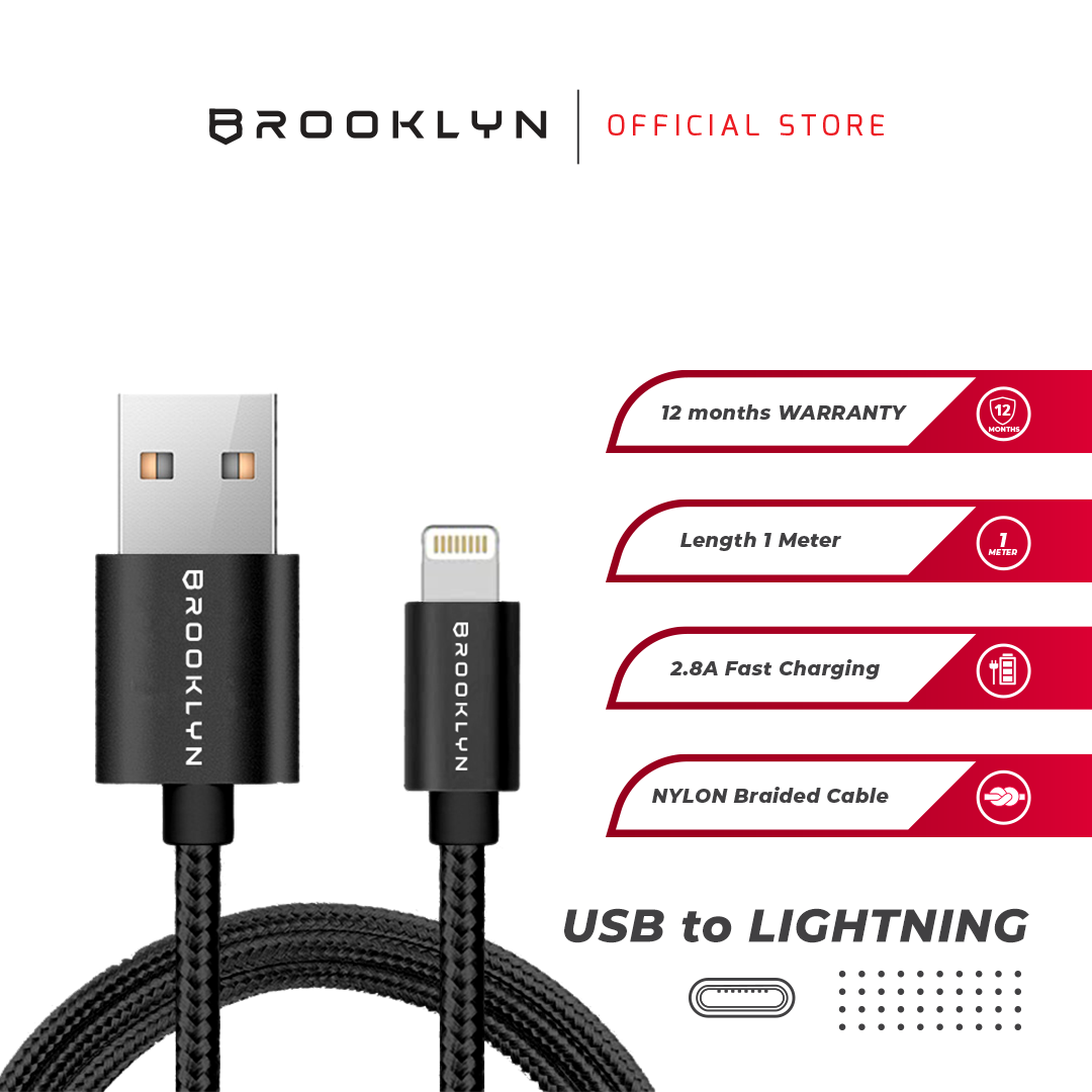 Cable Data USB A to Apple Lightning Fast Charging BC-L1
