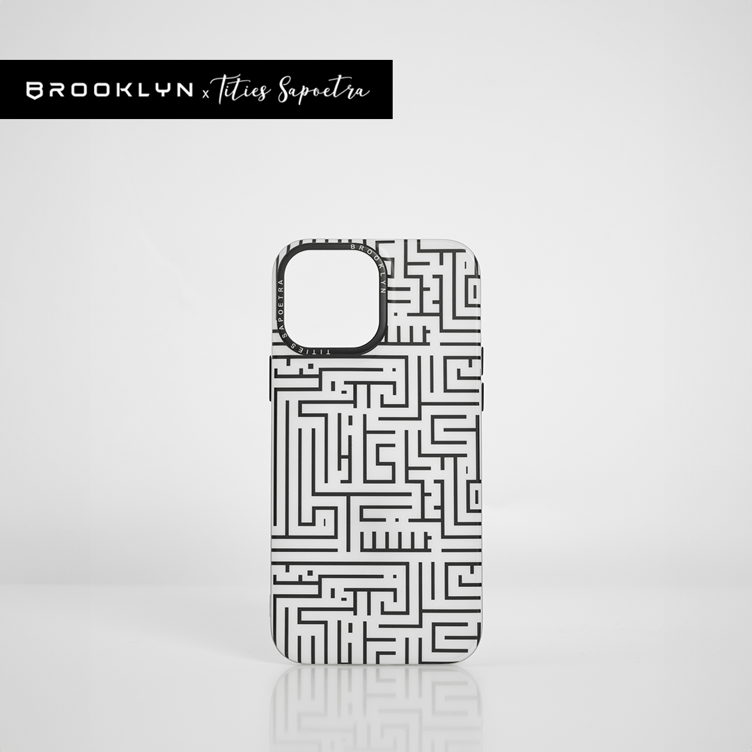 Case iPhone 14 / Plus / Pro / Max Brooklyn x Tities Sapoetra Labirint BK-CA-T2