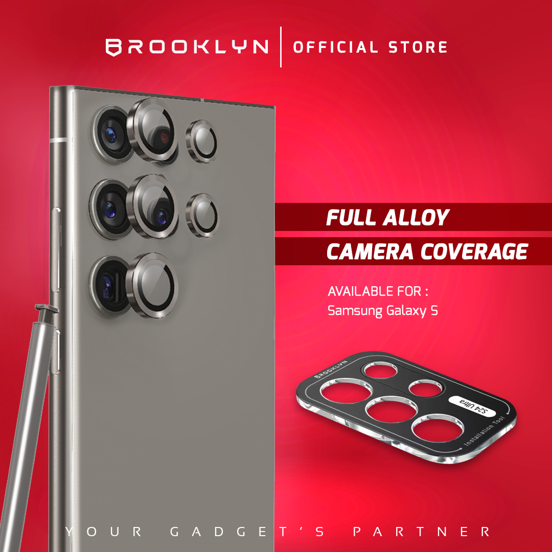 Brooklyn Back Alloy Camera SAMSUNG S24/S23 ULTRA/PLUS High Quality Back Camera Tempered Glass